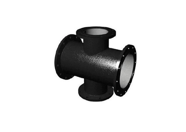 Чугунный фланцевый крест ВЧШГ 800х600